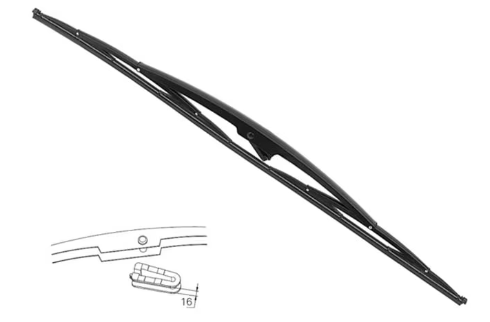 Train wiper blade