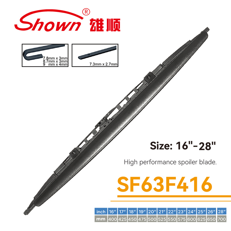 Spoiler wiper blade